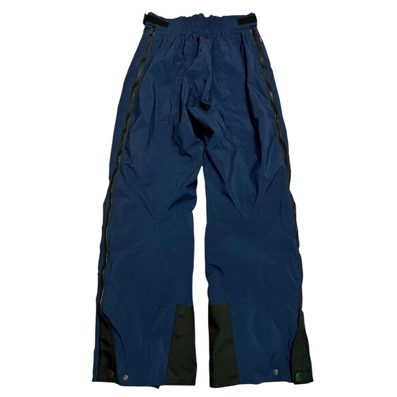 MARMOT Gore-Tex Snowboarding Pants Navy Blue Full Side Zip Knee Pads Women's Med - Picture 2 of 14